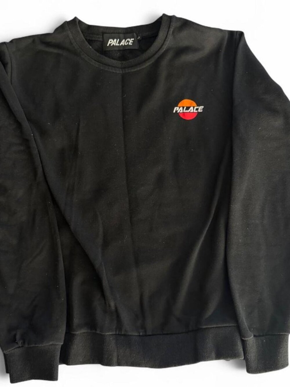 Palace Skateboards Crewneck Sweatshirt Black Large Sunset Sun Logo Men's